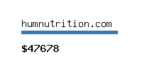 humnutrition.com Website value calculator