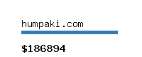 humpaki.com Website value calculator