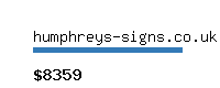humphreys-signs.co.uk Website value calculator