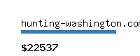 hunting-washington.com Website value calculator