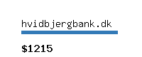 hvidbjergbank.dk Website value calculator