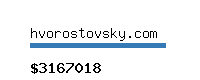 hvorostovsky.com Website value calculator