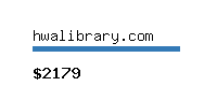 hwalibrary.com Website value calculator