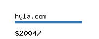 hyla.com Website value calculator