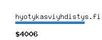 hyotykasviyhdistys.fi Website value calculator