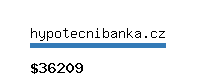 hypotecnibanka.cz Website value calculator