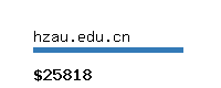 hzau.edu.cn Website value calculator