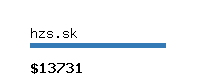 hzs.sk Website value calculator