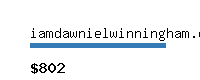 iamdawnielwinningham.com Website value calculator