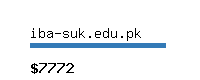 iba-suk.edu.pk Website value calculator