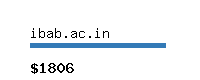 ibab.ac.in Website value calculator