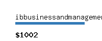 ibbusinessandmanagement.com Website value calculator