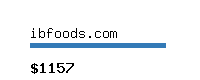 ibfoods.com Website value calculator