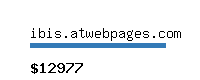 ibis.atwebpages.com Website value calculator