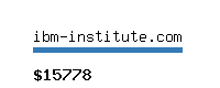 ibm-institute.com Website value calculator