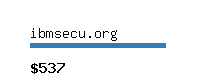 ibmsecu.org Website value calculator