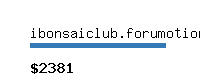 ibonsaiclub.forumotion.com Website value calculator