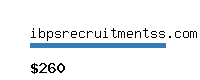 ibpsrecruitmentss.com Website value calculator