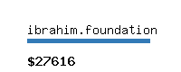 ibrahim.foundation Website value calculator