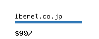 ibsnet.co.jp Website value calculator