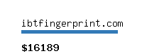 ibtfingerprint.com Website value calculator