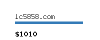 ic5858.com Website value calculator