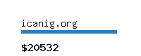 icanig.org Website value calculator