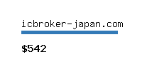 icbroker-japan.com Website value calculator