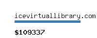 icevirtuallibrary.com Website value calculator