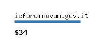 icforumnovum.gov.it Website value calculator