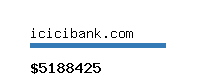 icicibank.com Website value calculator