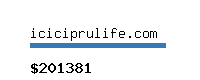 iciciprulife.com Website value calculator