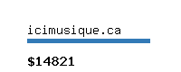 icimusique.ca Website value calculator