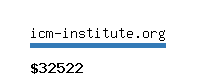 icm-institute.org Website value calculator