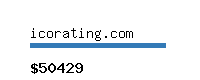 icorating.com Website value calculator