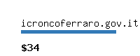 icroncoferraro.gov.it Website value calculator