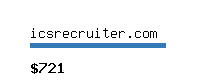 icsrecruiter.com Website value calculator