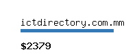 ictdirectory.com.mm Website value calculator