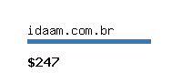 idaam.com.br Website value calculator