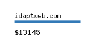 idaptweb.com Website value calculator