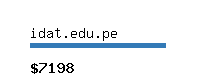 idat.edu.pe Website value calculator