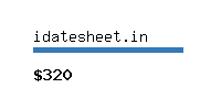 idatesheet.in Website value calculator