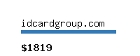 idcardgroup.com Website value calculator