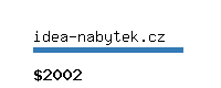 idea-nabytek.cz Website value calculator