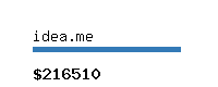 idea.me Website value calculator