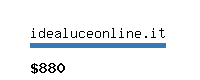 idealuceonline.it Website value calculator