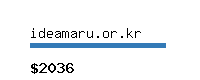ideamaru.or.kr Website value calculator