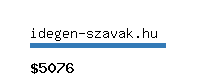 idegen-szavak.hu Website value calculator