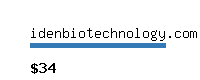 idenbiotechnology.com Website value calculator