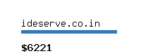 ideserve.co.in Website value calculator